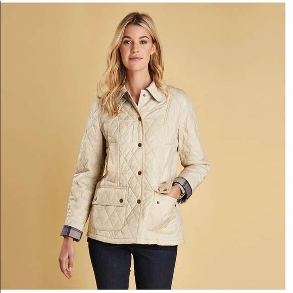 Barbour Jackets & Coats Barbour Summer Beadnell Quilted Jacket Pearl